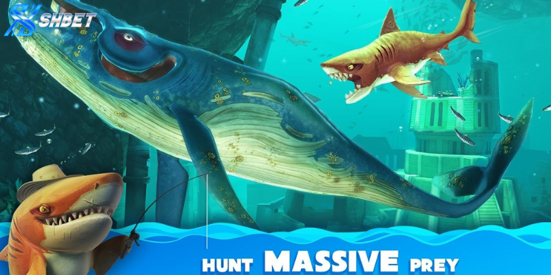 Giao diện game Đại Chiến Cá Mập Jackpot tại SHBET