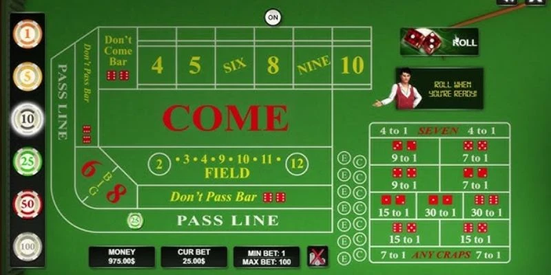 Những loại cược được ưa chuộng nhất trong Craps