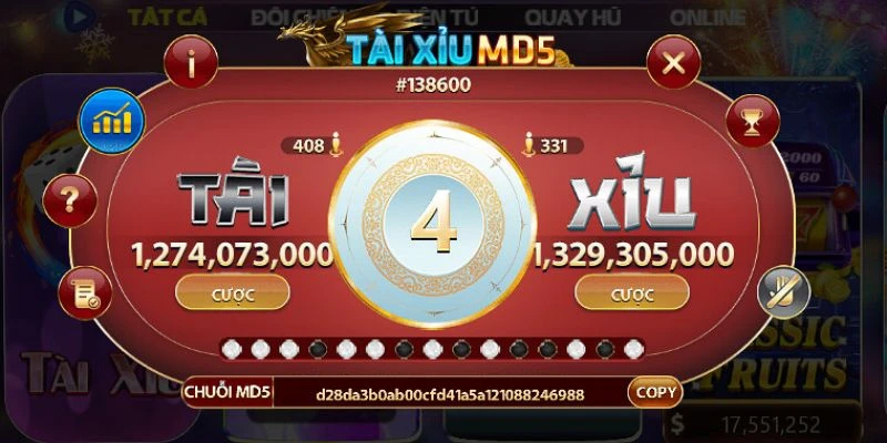 Bí quyết chơi tài xỉu MD5 tối ưu tỷ lệ thắng