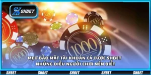 Mẹo bảo mật tài khoản cá cược Shbet – Những điều người chơi nên biết